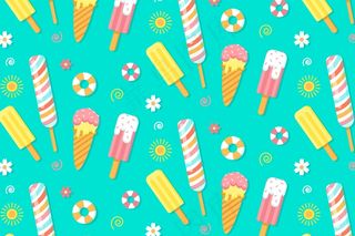 用于缩放的夏季图案背景