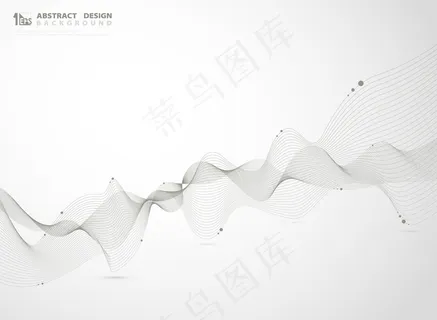 抽象金色线条波浪元素背景设计