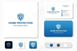 家居保护技术标志设计和名片