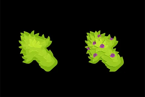 用绿叶和鲜花装饰的箭头或光标