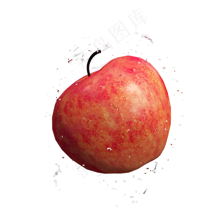 新鲜苹果png图(2000X2000(DPI:300))psd模版下载