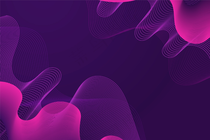 彩色深色波浪背景