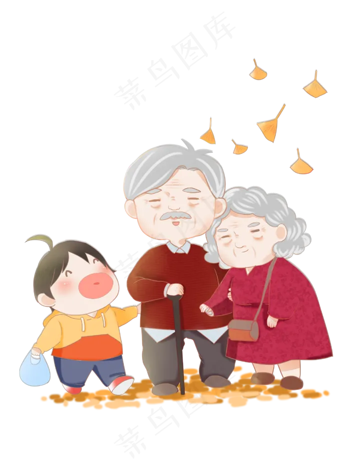重阳节温馨的老人(3000X4000(DPI:300))psd模版下载