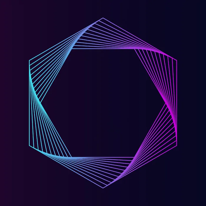 抽象六边形几何元素向量eps,ai矢量模版下载