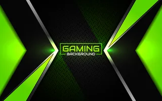 抽象的未来黑色和绿色游戏背景