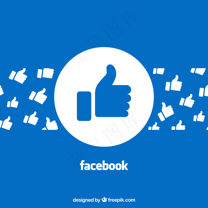 喜欢的Facebook背景eps,ai矢量模版下载