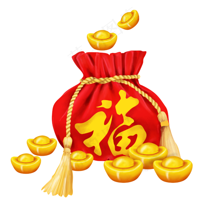 新年福气满满喜庆福袋