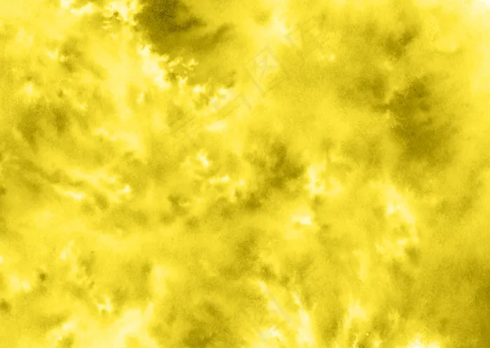 黄色照明水彩