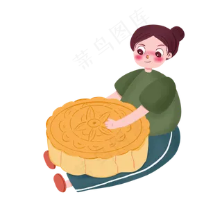 中秋卡通人物元素