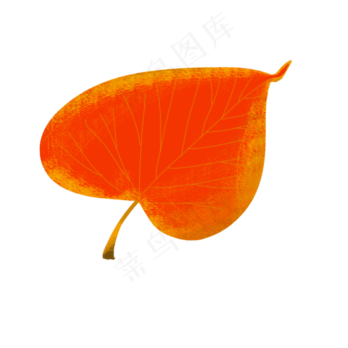 可爱秋天红叶元素简约(2000X2000(DPI:300))psd模版下载