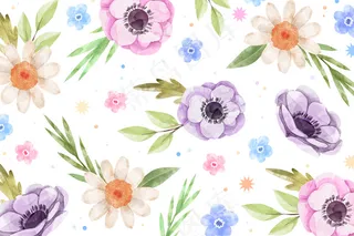 水彩花卉背景