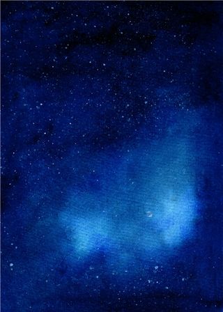 水彩银河星夜背景