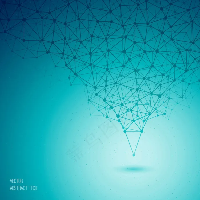 矢量蓝色抽象技术背景eps,ai矢量模版下载