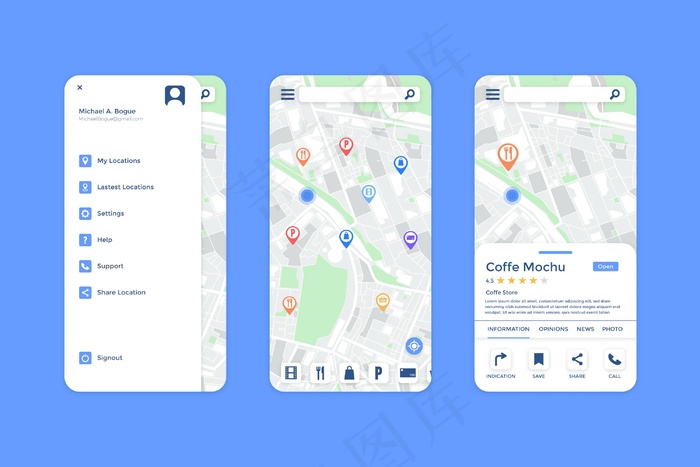 位置应用程序app界面
