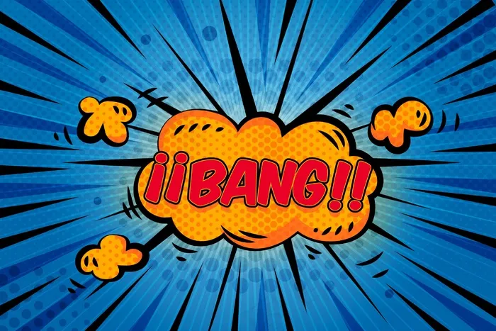 喜剧风格的背景与讲话泡沫eps,ai矢量模版下载