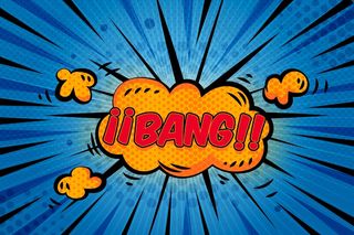 喜剧风格的背景与讲话泡沫