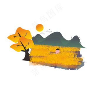 丰收装饰图案商用元素