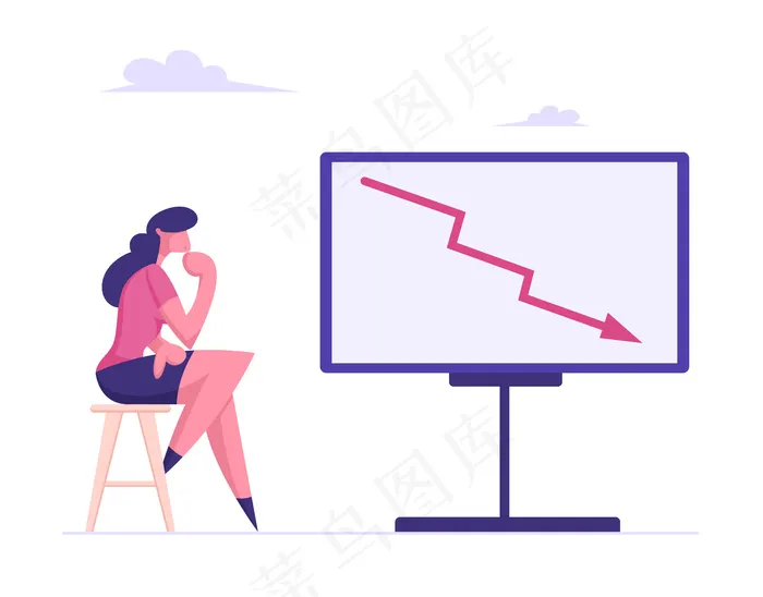 金融危机、投资衰退对股票概念的影响eps,ai矢量模版下载