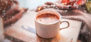 冬季温暖咖啡暖色简约