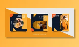 极简社交媒体帖子模板集