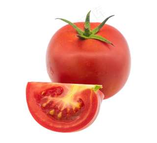 红色切开西红柿