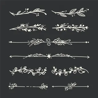 花边艺术华丽插画