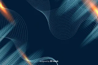 渐变中的粒子背景