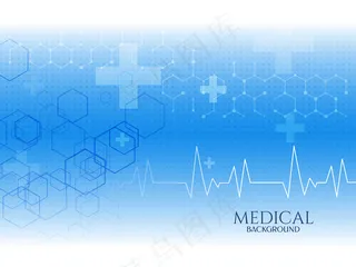 医疗蓝色医疗概念背景