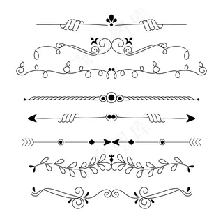 手绘装饰分隔器系列