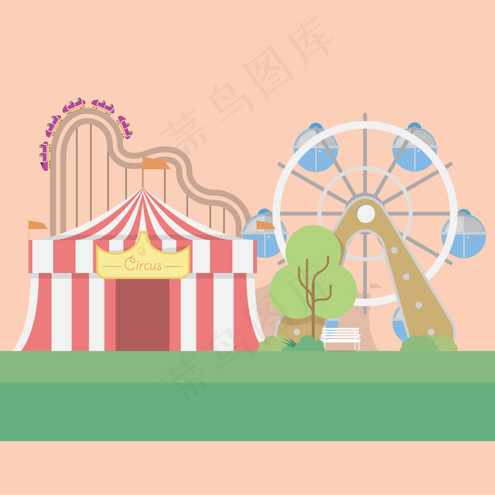 马戏团背景设计