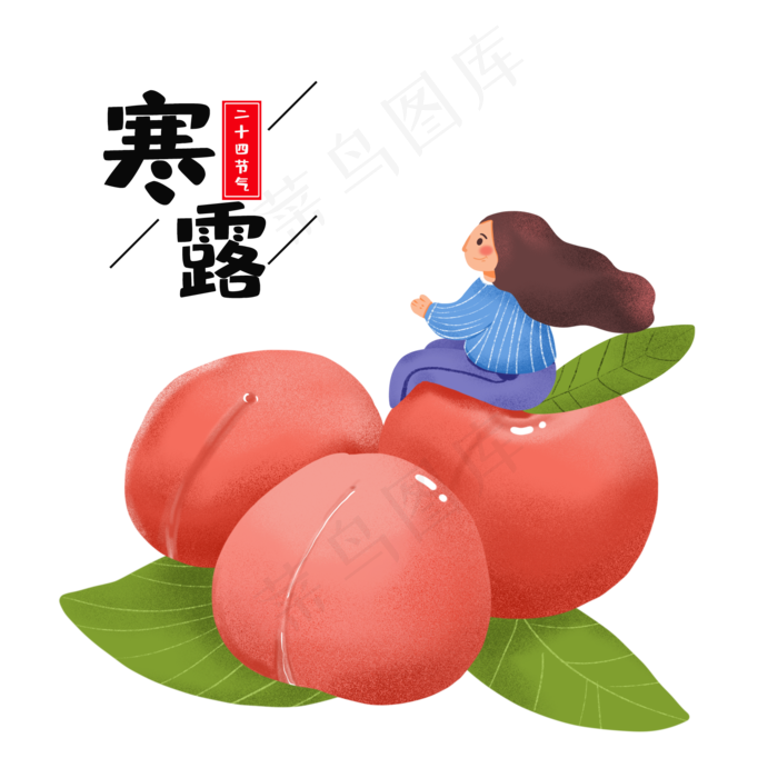 清新寒露节气素材(2000X2000(DPI:132))psd模版下载