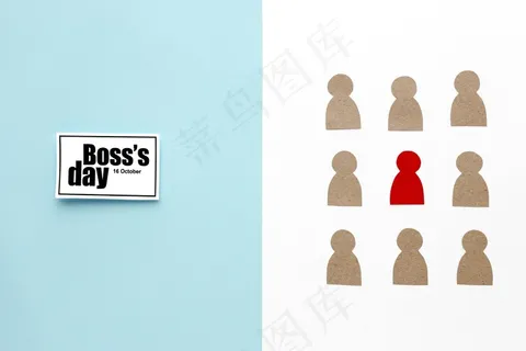 老板节概念俯视图