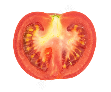 红色切开西红柿