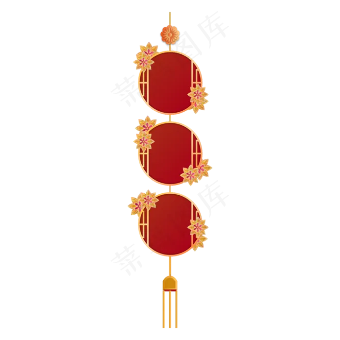 立体红金优惠券(2000*2000px 300 dpi )ai矢量模版下载