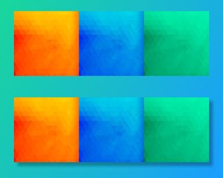 亮色三角形图案三件套