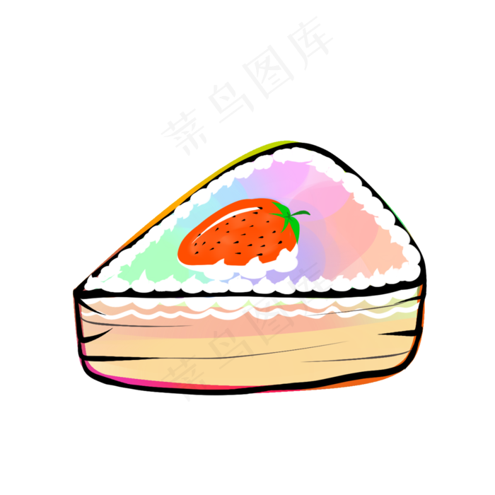 重阳节糕点手绘插画重阳糕老人节