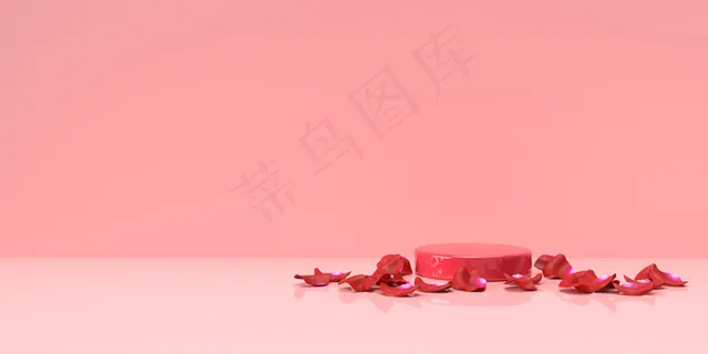 粉红色粉彩产品站在背景上。抽象极小几何概念 粉红色粉彩产品站在背景上。抽象极小几何概念