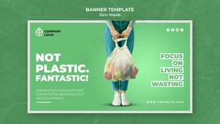 零浪费横幅banner模板