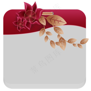 中国风花朵日历