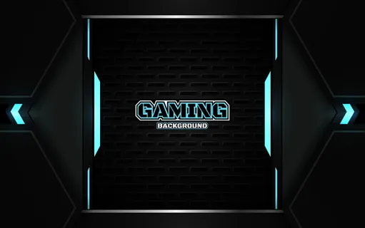 抽象的未来黑色和蓝色游戏背景