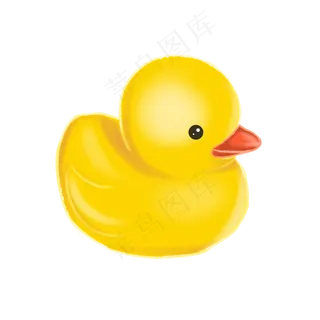 可爱的卡通小黄鸭玩具