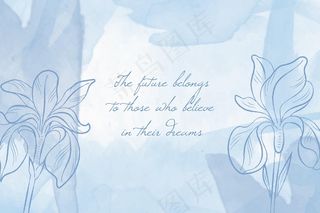 粉彩元素概念背景