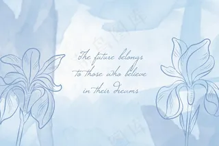 粉彩元素概念背景