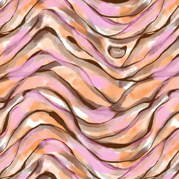 水彩画动物图案eps,ai矢量模版下载