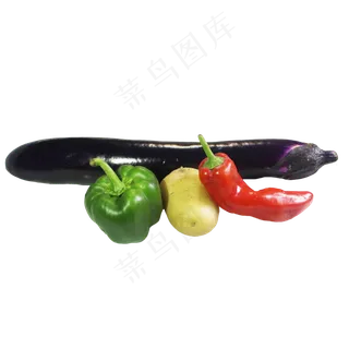 茄子辣椒蔬菜组合