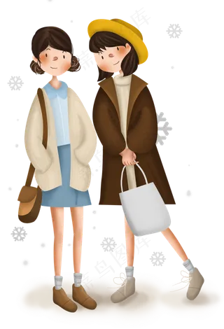 秋装冬装时尚购物女性