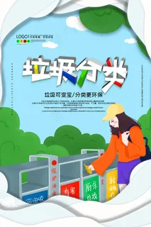 垃圾分类设计展板