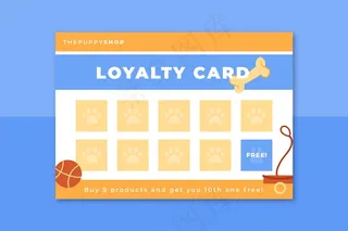 网格宠物卡模板