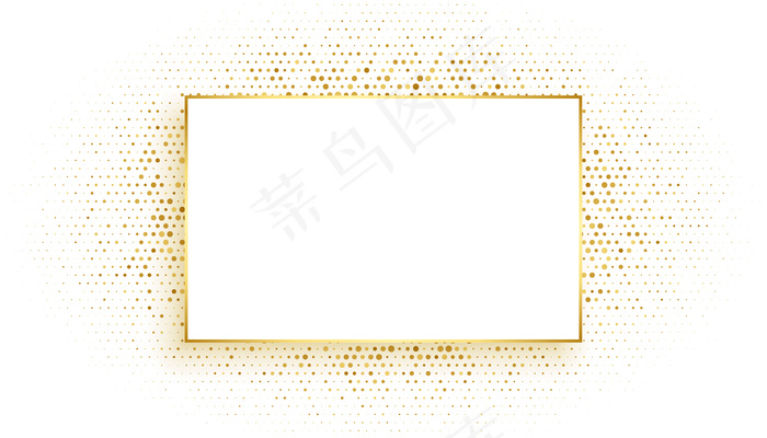 金色长方形边框，背景亮丽