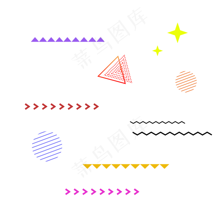 电商几何装饰线条(2000X2000(DPI:300))psd模版下载